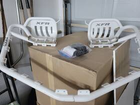 Pse104a-whi Xfr - Extreme Fabrication Racing Storm Trooper Pro Foot Peg Nerf Bars Heel Guard Honda Trx 400ex White-99-07