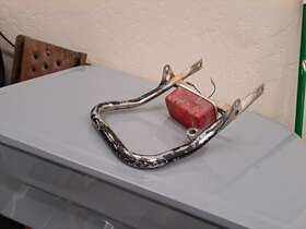 2fw-28421-10-00 Yamaha 85 Ytm 225dx Tri Moto Rear Grab Bar With Tail Light 1983-1985