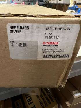 46d-f11e0-v0 Yamaha New Genuine Nerf Bars Silver
