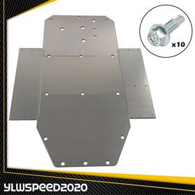 V-03rpc7101agy Ylwspeed20 Fit For 2008-2014 Polaris Rzr Rzr-s Xc 3/16 Inch Aluminum Skid Plate Heavy Duty