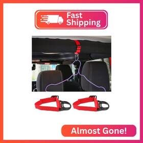 Yc-jkgg-191121-06 Yoctm Roll Bar Coat Hanger Clothes Hook Compatible With Jeep Wrangler Jl Tj Jk J