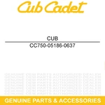 Cub Cadet 750-05186-0637 Grab Handle Tank Volunteer Wt Tracker S7237 S6031 Kw. Fixed Price $66.66.