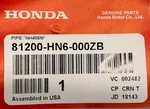Fits Honda Motorcycle Powersports Pipe NH456M Pt# 81200-HN6-000ZB. Fixed Price $153.60.