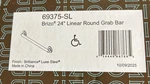 Brizo 24" Round Grab Bar Luxe Steel 69375-SL. Fixed Price $132.99.