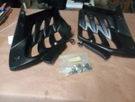 Nos Yamaha Raptor 700 Foot Pegs Rests Heel Guards Left Right New With Hardware. Fixed Price $200.00.
