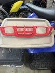 2001 Honda Recon 250 Front Grill Headlight Surround Plastic 66300-HM8-000ZC. Fixed Price $40.00.