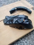 1986 Honda Atc 250SX Rear Differential And Chain Sprocket Skid Plates As Pair. Fixed Price $50.00.