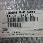 New Genuine Kawasaki 14091-7549 Cover, Front Seat, Rr, Lwr Mule KAF620. Fixed Price $115.87.
