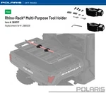 Polaris Oem Expedition/general/ranger Rhino Rack Keyed Tool Holder 2891317. Fixed Price $111.00.