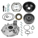 Rear Brake Drum Hub Plate Cover Shoes Seals Honda TRX450FE/FM Foreman 98-04. Fixed Price $299.98.