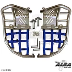 Yamaha Yfz 450 Nerf Bars Pro Peg Alba Elite Silver Blue 199 T7 Sl. Fixed Price $244.99.