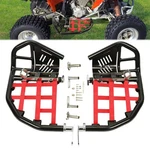 Nerf Bars Foot Peg Heel Guard For Honda 400EX 400X All Years Black Red Net. Fixed Price $220.99.