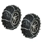 Pair Of Rear V-bar Tire Chains For Kawasaki Lakota 300 Sport 1995-03. Fixed Price $69.95.