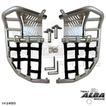 Yamaha Yfz 450 Nerf Bars Pro Peg Heel Guard Alba Racing Silver Black 199T7SB. Fixed Price $244.99.