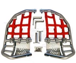 Honda Trx 400EX Nerf Bars Pro Peg Alba Racing Silver Red 211 T7 Sr. Fixed Price $244.99.