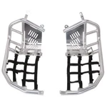 Tusk Foot Peg Nerf Bars Heel Guards Silver Black Webbing Fits Kawasaki Kfx 450R. Fixed Price $199.88.