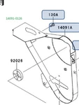 Kawasaki Oem 2000-2013 Mule Belt Cover 14091-0126. Fixed Price $107.31.