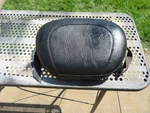 Mustang Bracket-style Sissy Bar Pad Contour 12"X9" Studded Harley Models 79057. Fixed Price $99.00.
