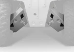 Rival Powersports Rear Arm Guards Alloy 24.7124.1-5. Fixed Price $125.95.