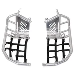 Tusk 1166320007 Foot Peg Nerf Bars With Heel Guards Silver Black Webbing. Fixed Price $232.10.