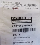 Polaris E-clip 13-15 Victory Boardwalk 15-17 Gunner OEM#7710568 (SPB10). Fixed Price $13.95.