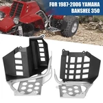 Silver Heel Guards Footrest For Yamaha Banshee YFZ350 Left + Right Nerf Bars. Fixed Price $52.42.
