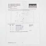 Polaris 60 A-arm Rear Guard Kit Part Number 2880171. Fixed Price $183.99.